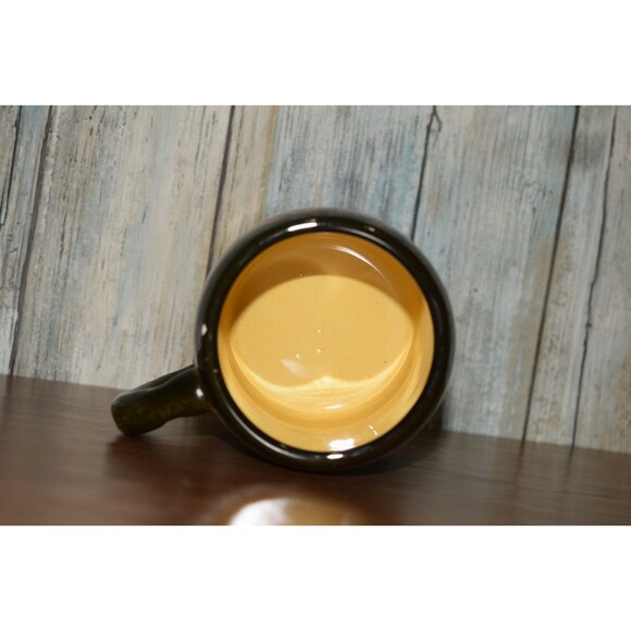 Hand Painted Black Forest Mug Schramberg Germany Pottery Alpine Chalet Drip SMF - Picture 9 of 12